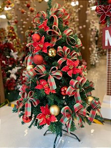 Kit Decoração Xadrez para Árvore de Natal 1,8 metros - 01 unidade - Cromus Natal - Rizzo Embalagens