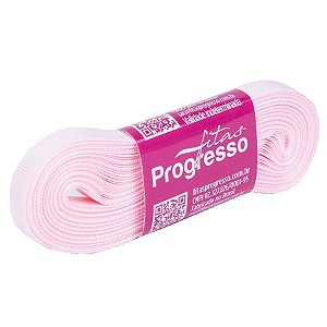 Fita Gorgurão Progresso 7mm nº1 - 10m Cor 206 Rosa Claro - 01 unidade - Rizzo Embalagens