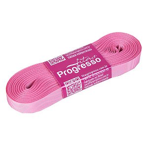 Fita Gorgurão Progresso 11mm nº2 - 10m Cor 240 Rosa Escuro - 01 unidade - Rizzo Embalagens