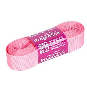 Fita Gorgurão Progresso 22mm nº5 - 10m Cor 009 Rosa Pétala - 01 unidade - Rizzo Embalagens