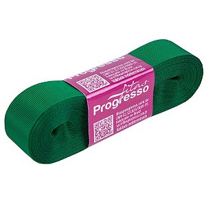 Fita Gorgurão Progresso 22mm nº5 - 10m Cor 217 Verde Bandeira - 01 unidade - Rizzo Embalagens