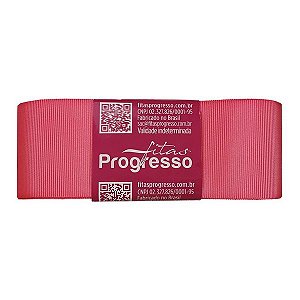 Fita Gorgurão Progresso 38mm nº9 - 10m Cor 1388 Rosa Camelia - 01 unidade