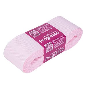 Fita Gorgurão Progresso 38mm nº9 - 10m Cor 206 Rosa Claro - 01 unidade - Rizzo Embalagens