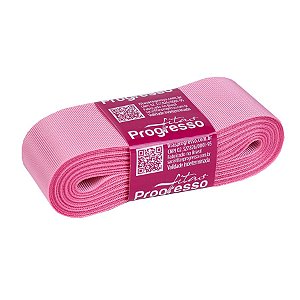 Fita Gorgurão Progresso 38mm nº9 - 10m Cor 240 Rosa Escuro - 01 unidade - Rizzo Embalagens