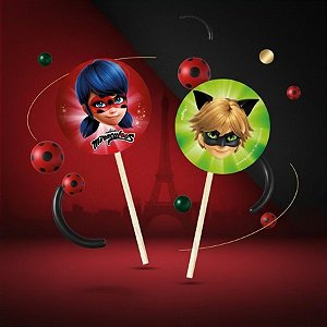 Pick para Docinhos Festa Miraculous - 8 Unidades - Regina - Rizzo Festas