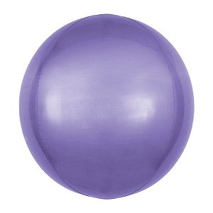 Balão de Festa Bubble - Metal Roxo - 01 Unidade - Sempertex Cromus - Rizzo Balões