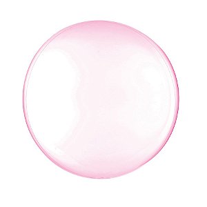 Balão de Festa Bubble - Clear Rosa - 01 Unidade - Cromus - Rizzo Embalagens