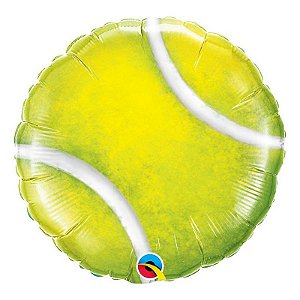 Balão de Festa Microfoil 18" 45cm - Bola de Tênis - 01 Unidade - Qualatex - Rizzo Embalagens