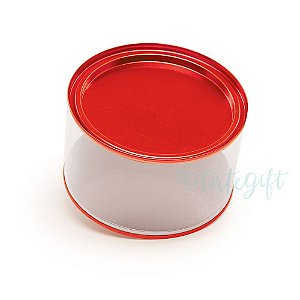 Lata Cookies Vermelha - 12,7x7,5cm - 01 unidade - ArtGift - Rizzo Embalagens