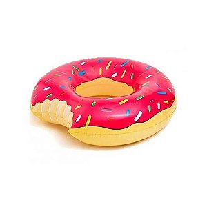 Mini Bóia para Copo Donuts Rosa - 01 unidade - Cromus - Rizzo Festas