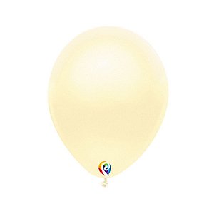 Balão de Festa Látex - Marfim Cintilante - Sensacional - Rizzo Embalagens