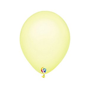Balão de Festa Látex - Amarelo Neon - Sensacional - Rizzo Embalagens