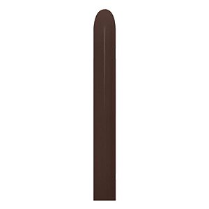 Balão de Festa Látex Canudo Twist 260" - Chocolate - Sempertex Cromus - Rizzo Embalagens