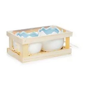 Caixa com 2 Meio Ovos Azul P ( Guloseima ) - Jogo com 2 peças - Cromus Páscoa