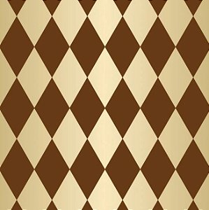 Folha para Ovos de Páscoa Pierrot Ouro Marrom 69x89cm - 05 unidades - Cromus Páscoa - Rizzo Embalagens