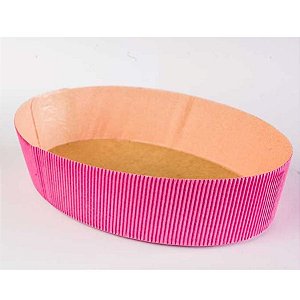Forma Colomba Oval Forneável 500g - 10 unidades - Ecopack - Rizzo Embalagens