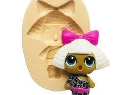 Molde de silicone Boneca Lol S490 Molds Planet Rizzo Confeitaria