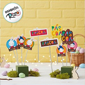 Pick Decorativo - Brilho de Páscoa - 12 unidades - Cromus - Rizzo