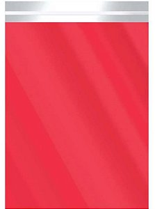 Saco Metalizado com Aba Adesiva Vermelho 30x42cm - 50 unidades - Cromus - Rizzo Embalagens