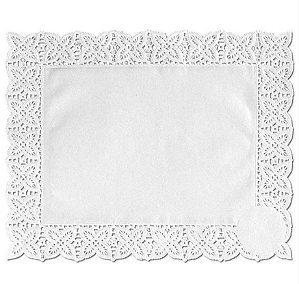 Toalhas Rendadas de Papel Mod. 2520 Branca Mago Rizzo Confeitaria