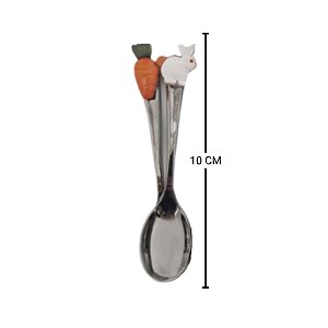 Colherzinha Decorada Páscoa Mod. 3 - Nelyzoca - 10cm - Rizzo Embalagens