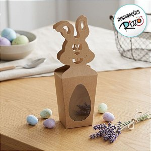 Caixa Coelho Kraft - 6x10x4cm - 10 unidades - Assk - Rizzo