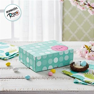 Caixa para Brigadeiros Que Seja Doce Azul - 10 unidades - Cromus - Rizzo Embalagens