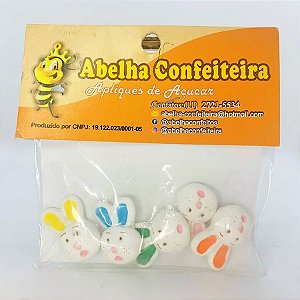 Mini Confeito - Coelho Bubu - 5un - Abelha Confeiteira - Rizzo Confeitaria