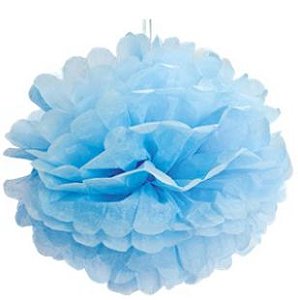 Pom Pom Azul - 40cm - 2 unidades - Cromus - Rizzo Festas