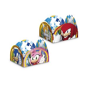 Porta Forminha para Doces Festa Sonic - 50 unidades - Regina - Rizzo Embalagens