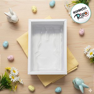 Caixa Coelho G Branco - 05 unidades - Crystal - Rizzo Embalagens