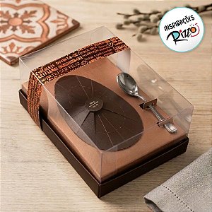 Caixa Ovo de Colher 250g - Classic Bronze Cód 1409 - 05 unidades - Ideia Embalagens - Rizzo Embalagens