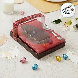 Caixa Ovo de Colher de 250g - Classic Marsala Cód 1413 - 05 unidades - Ideia Embalagens - Rizzo Embalagens