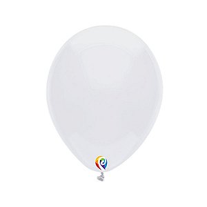 Balão de Festa Látex - Branco - Sensacional - Rizzo Embalagens