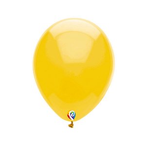 Balão de Festa Látex - Amarelo Ouro - Sensacional - Rizzo Balões