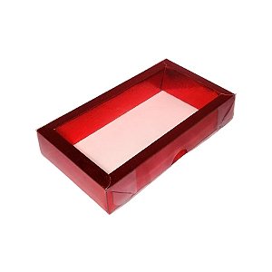 Caixa de PVC Nº11 Vermelha - 9X16,5X3,2cm - 10 unidades - Assk - Rizzo Embalagens