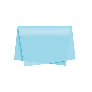 Papel de Seda - 50x70cm - Azul Claro - 10 folhas - Riacho - Rizzo