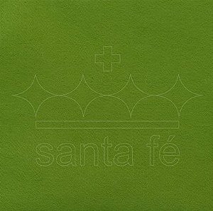 Feltro Liso 1 X 1,4 mt cm - Verde Musgo Claro 006 - Santa Fé - Rizzo Embalagens