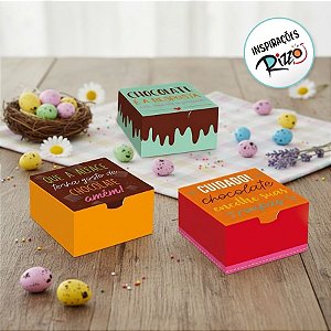 Caixa Divertida Chocodelícia Sortido - 10 unidades - Cromus - Rizzo Embalagens
