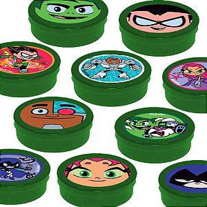 Latinha Lembrancinha Festa Jovens Titãs - 8cm - 20 unidades - Verde -  Rizzo Embalagens e Festas