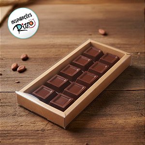 Caixa de PVC N°14 - Barra 1Kg - Kraft - 10,5x25,7x5cm - 05 unidades - ASSK - Rizzo Embalagens