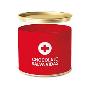 Lata para Bombons Emergência Chocolate Salva Vidas - 01 unidade - Cromus - Rizzo Embalagens