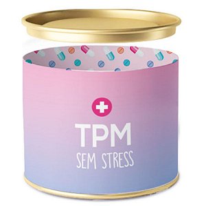 Lata para Bombons TPM Sem Stress - 01 unidade - Cromus - Rizzo Embalagens