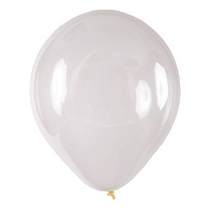 Balão de Festa Redondo Profissional Látex Liso - Cristal - Art-Latex - Rizzo Balões