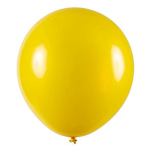 Balão de Festa Redondo Profissional Látex Metal - Amarelo - Art-Latex - Rizzo Balões