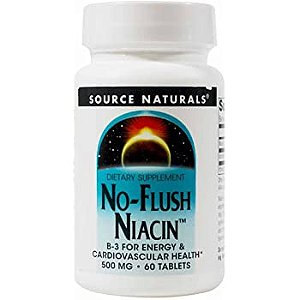 NO-FLUSH NIACIN 500mg 60 COMPRIMIDOS SOURCE NATURALS