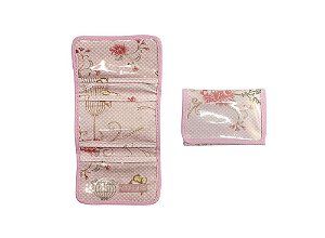 Porta Cartão Gaiola Rosa