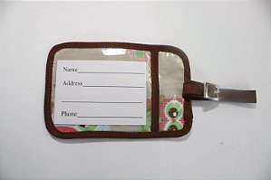 Tag de Mala Flor Coruja/ Brown
