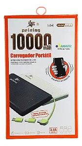 Carregador Portátil 10000Mah Power Bank Wup-951 Preto - PEINING