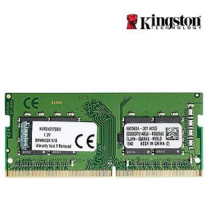 MEMORIA DDR4 8GB 2400MHZ SODIMM- KVR24S17S8/8 KINGSTON